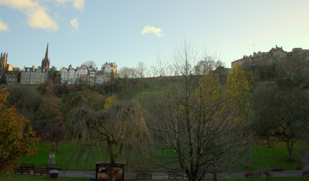 Edinburgh Castle and Ramsay Gardens
